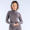DfyneTK Matte Slim Fit Half-Zip Long Sleeve Fitness Jacket