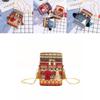 Bohemian Fashion Colorful Woven Texture Bucket Bag With Tassel Accents And Certificate Pocket For Casual Outings