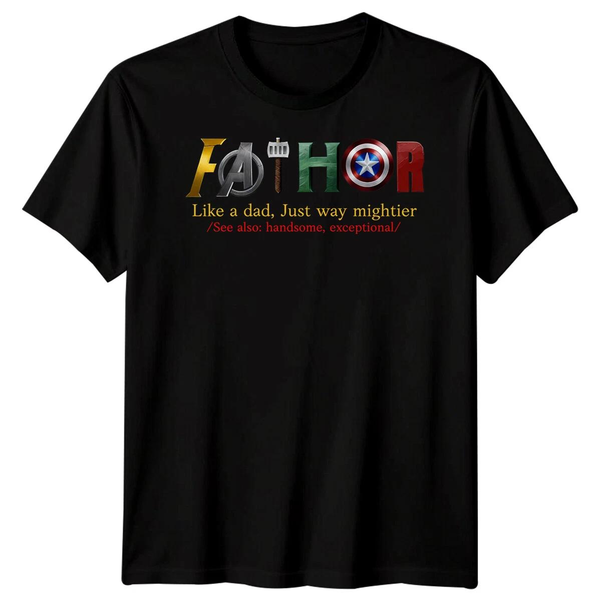 Fathor Like A Dad Mens Funny Fathers Day T-Shirt Tee Best Daddy Ever Papa #FD L