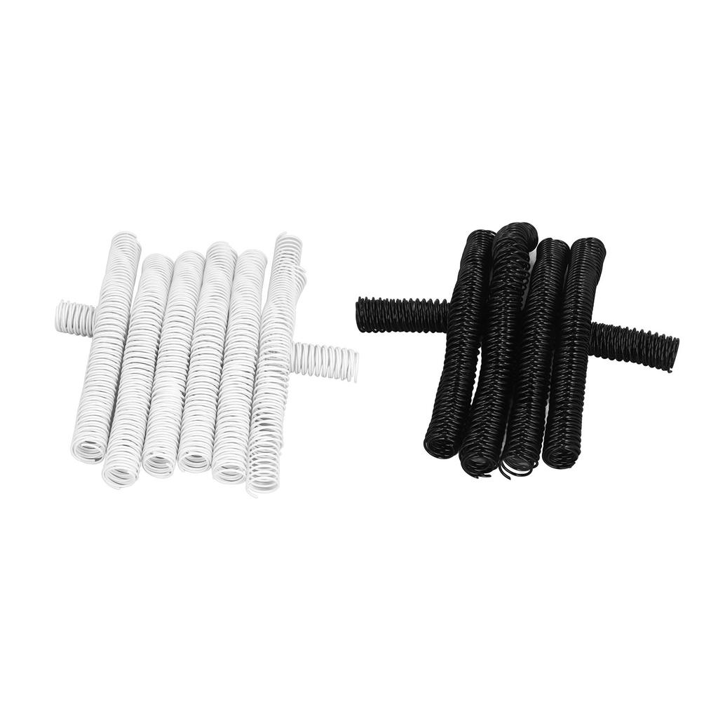35PCS  Paper Binding Coils 25.4mm Diameter 48 Loops 4:1 Pitch Plastic Spiral Wire Spines 215 Sheet