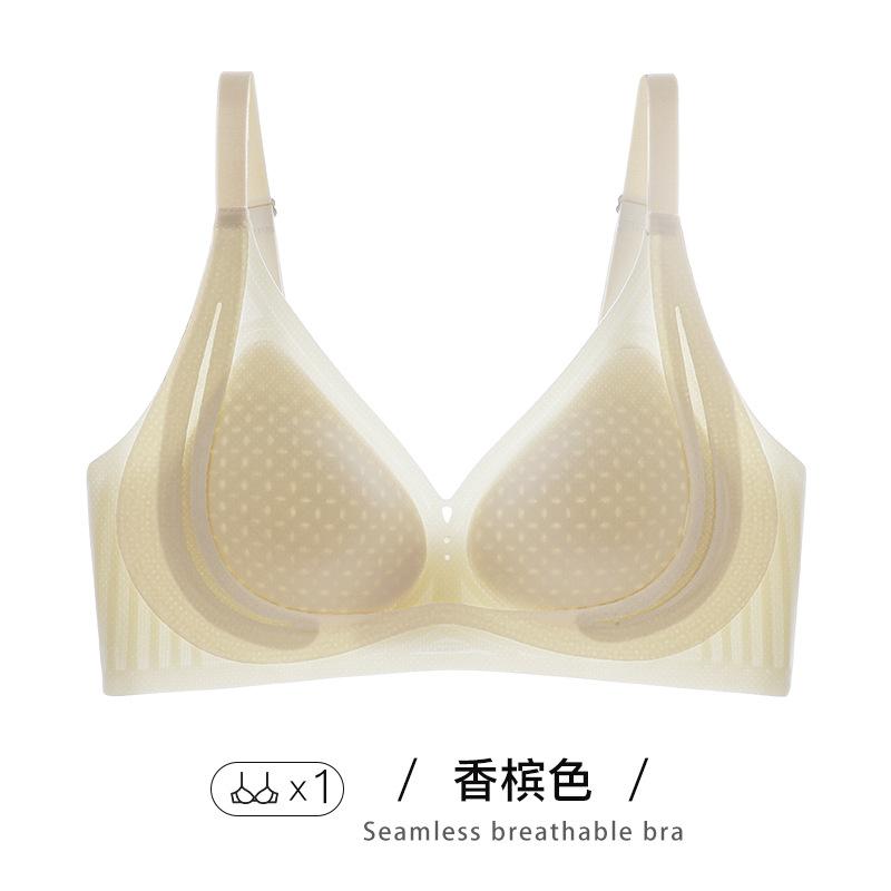 Original Corrective Pull-up Underwear Women's Open Shoulder Beauty Back Chest Gathering Seamless Upper Support Sub-breasts Sports Bra