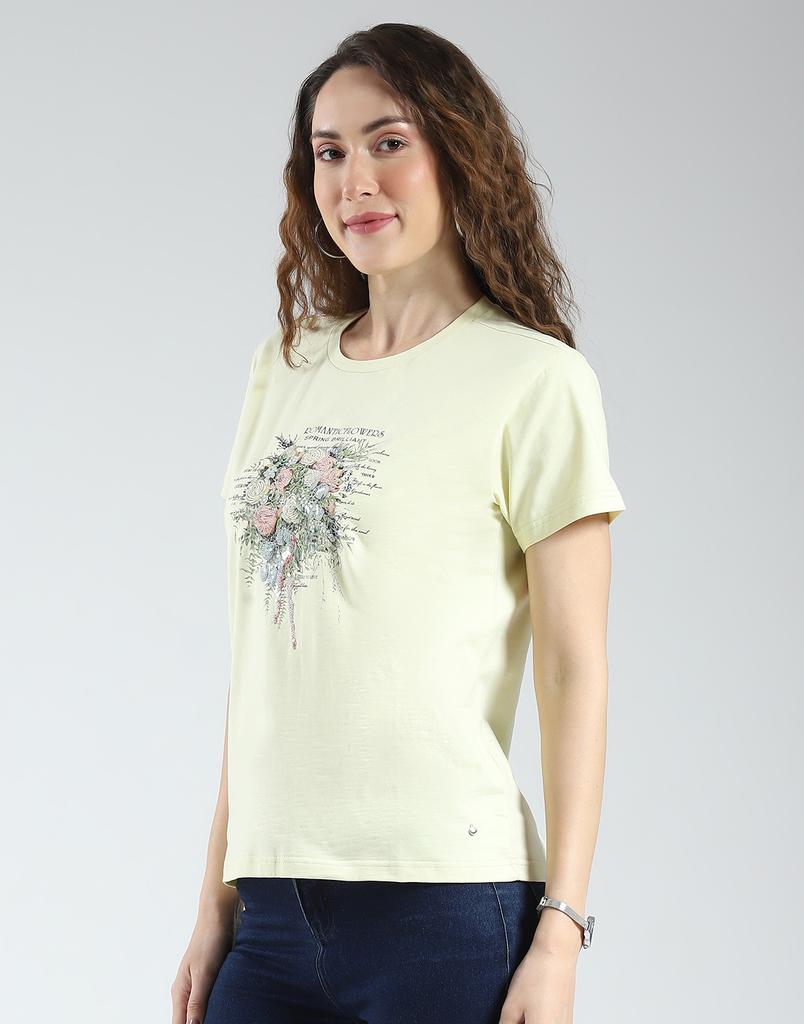 MONTE CARLO Women's Regular Fit Half Sleeves Top