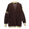BUCKY WARREN 60s Vintage Long Sleeve Lettered Cardigan Two-tone Color Men's Used