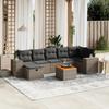 VidaXL Garden Lounge Set with Cushions 8 Pcs, Patio Sofas, Patio Furniture Set, Outdoor Furniture, Grey 3265183
