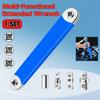 1Set Multi-Functional Extended Wrench,Extended Wrench Booster Lever Kit,Dual-purpose Ratchet and Quick Socket,Ratchet Conversion,Universal Tool
