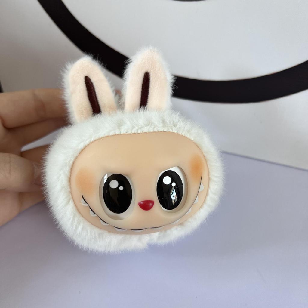 Labubu Head Pendant Vinyl Plush Toy - Sit Down Party Edition