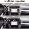 Carbon Fiber Central Navigation Dashboard Frame Cover Trim Bezel for 4Runner 20+