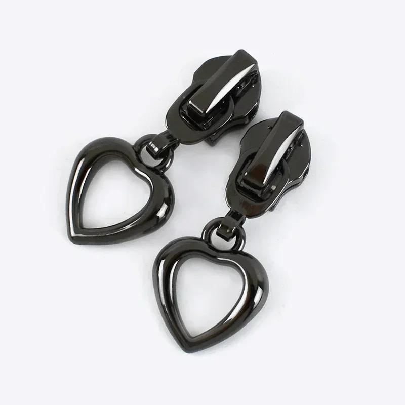 5/10/20Pcs 5# Zipper Slider for Nylon Zippers Zip Head Puller Lock Bag Clothes Purse Tailor Repair Kit DIY Sewing Accessories