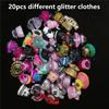 5/10/20pcs / Lot Glitter Dress Clothes Lols  Dolls Accessory for 8cm Sister Mini Outfits Kid Girls Toy Gift Randomly