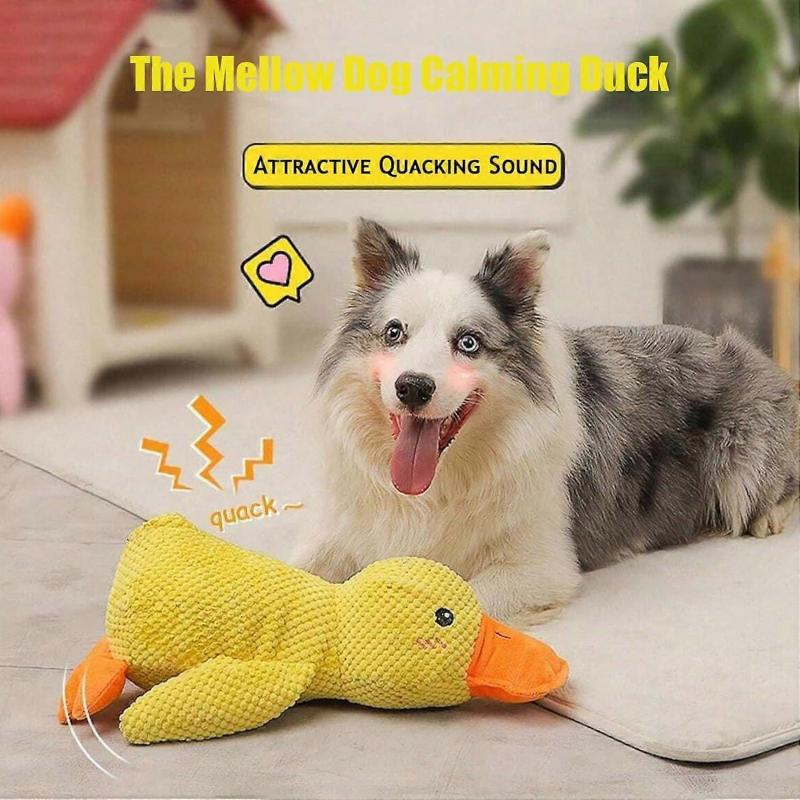 Mellow Dog Calming Duck, The Mellow Dog Duck, Quack Duck Toy, Yellow Plush Duck Toy, The Mellow Dog Calming Pillow, Quack Duck Toy