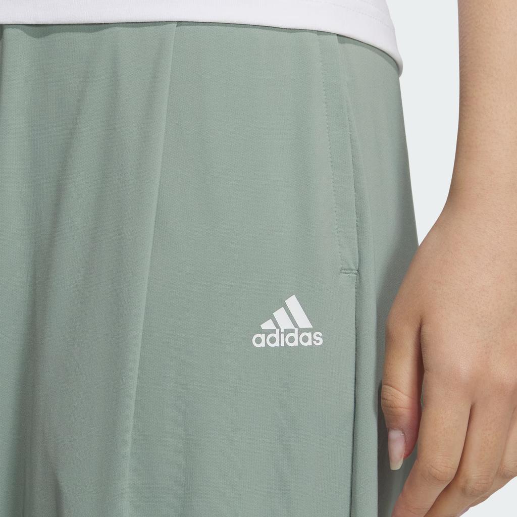Adidas Gestrickte UPF-Hose Kühle Sensation Sonnenschutz UPF50+ Schnelltrocknend Konisch Zulaufend Lässige Hose Damenhose Silbergrau Grün JJ1340