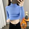 Women's Winter Warm Half-High Collar Knit Base Layer One-Piece Velvet Sweater (2025 Edition)