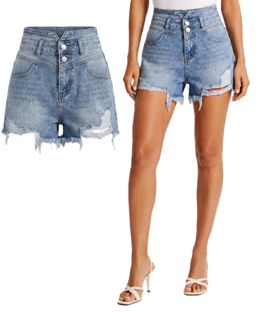 M.SARA - WOMEN'S DENIM SHORTS - G5091 S