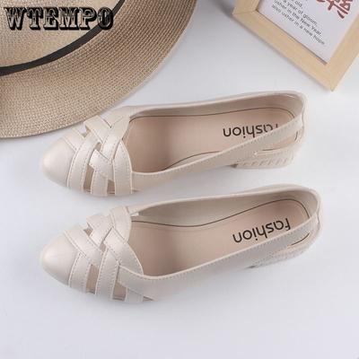 Baotou Slippers Women's Fashionable Summer Home Anti Slip Fish Mouth Mom Wedge Sandals Women's Shoes