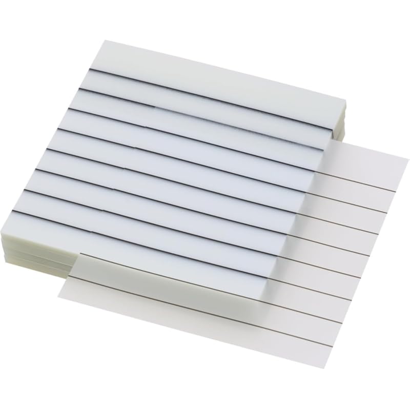 UCRAVO 50 Sheets Transparent Sticky Notes with Lines,1 Pad Lined Translucent Sticky Notes Lined Self Sticky Notes Waterp