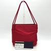 Prada B8725 Logo Tote Bag, Shoulder Bag, Triangle Plate Hand Bag Nylon Red
