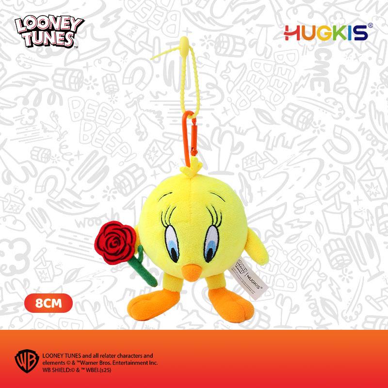 Looney Tunes Plush Toy Pendant: Bugs Bunny & Tweety Keychain Doll Officially Licensed