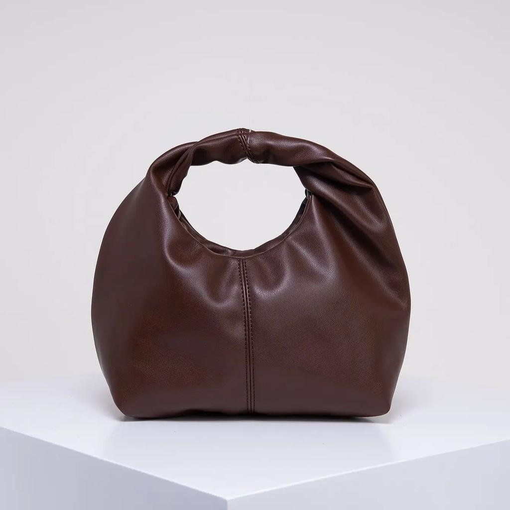 Stylish Twist Square Bag Solid Color Top Clutch Bag Simple And Versatile Commut Premium Durable Quality Useful
