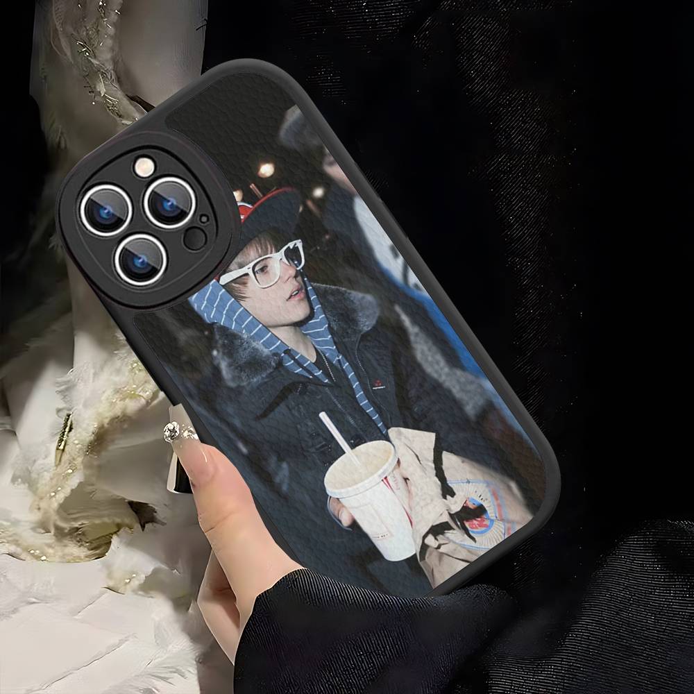 

Singer J-Justin B-Bieber For IPhone 16 16E 15 14 13 12 11 Pro Max Plus Leather Back Phone Cover iphone 12pro