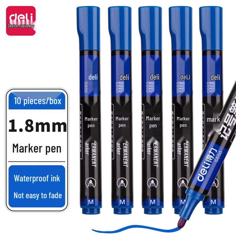 Deli S550 Broad Tip Oil-Based Marker Pen