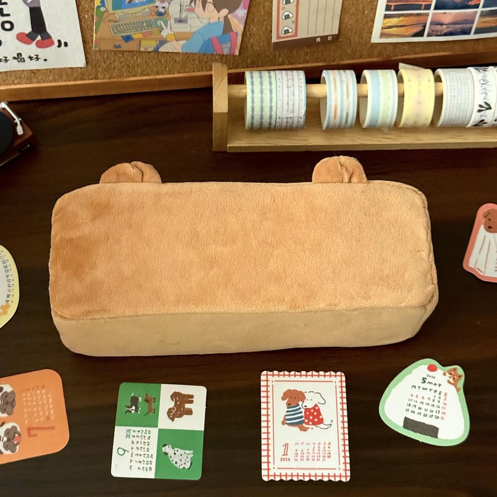 Rilakkuma Cute Japanese Cartoon Plush Divided Desktop Storage Box For Jewelry Stationery Small Items Home Office Desk Organizer