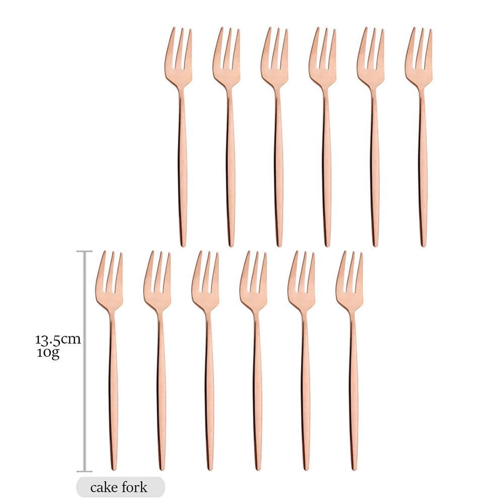 

Drmfiy Набор столовых приборов из розового золота 12 шт. Вилка Нож Ложка Столовые приборы Набор посуды из нержавеющей стали Длинная ложка для льда Кухонный набор Посуда