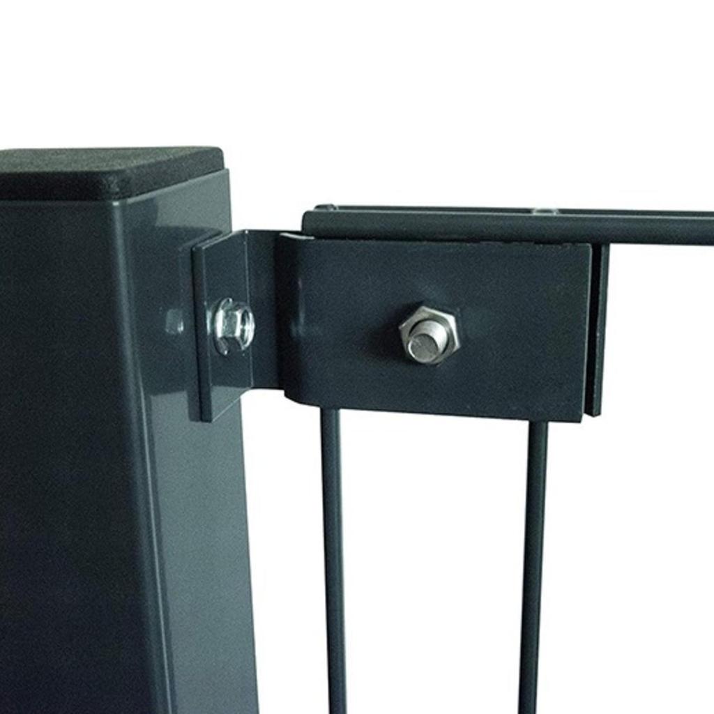 Weather Resistant Steel Wire Grid Panel Mounting Kit for Fence Posts