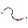 Bird Parrot Colorful Cotton Rope Standing Perch Bird Bungee Toy