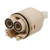 Cartuccia per rubinetto miscelatore valvola in ceramica da 25/35/40mm Cartuccia per rubinetto miscelatore acqua di ricambio per risparmio idrico con bobina in ceramica