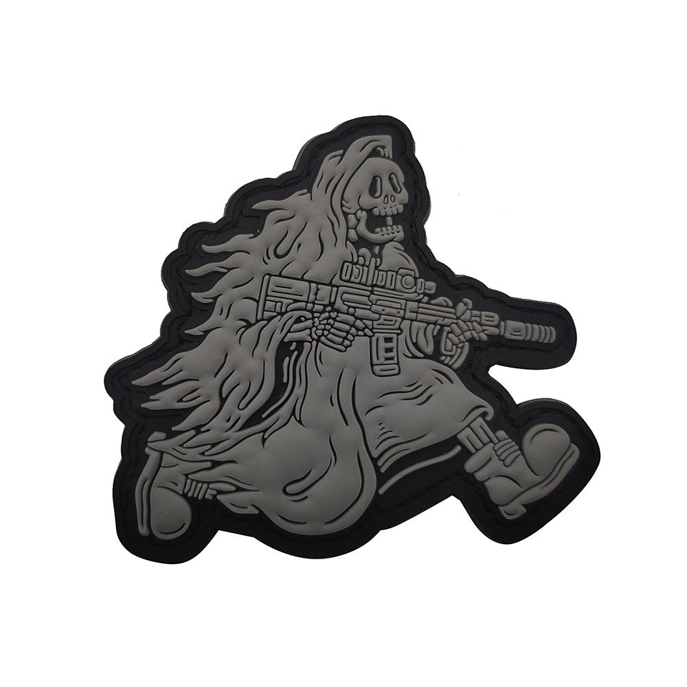 Luminous Devil Reaper Tactical PVC Velcro Patch for Backpack