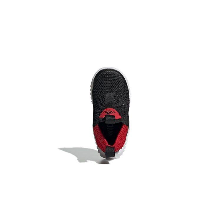 Adidas Rapidazen I Slip Resistant Abrasion Resistant Low top Toddler Shoes Black Red Infant And Toddler EE9327