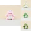 Cute Fluffy Dinosaur Plush Toy Keychain Adorable Stuffed Animal Doll Charm For Bags