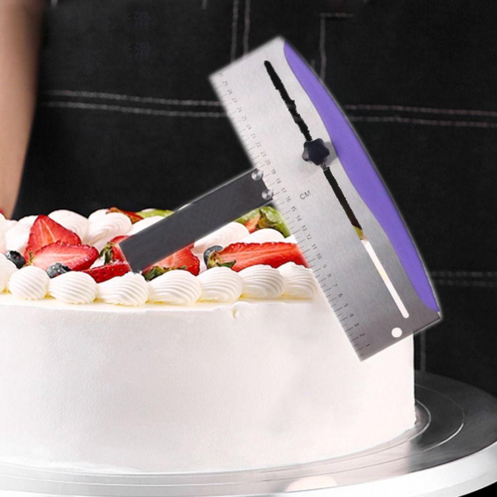 Cheese Stainless Steel Adjustable Height Cake Edge Smoother Cake Scraper Baking Spatula Cakes Comb