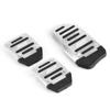 3Pcs Car Pedal Cover Non-Slip Aluminum Alloy Gas Brake Foot Pedals Universal Auto Accelerator Brake Pedal Pads Car Interior Modification Accessories