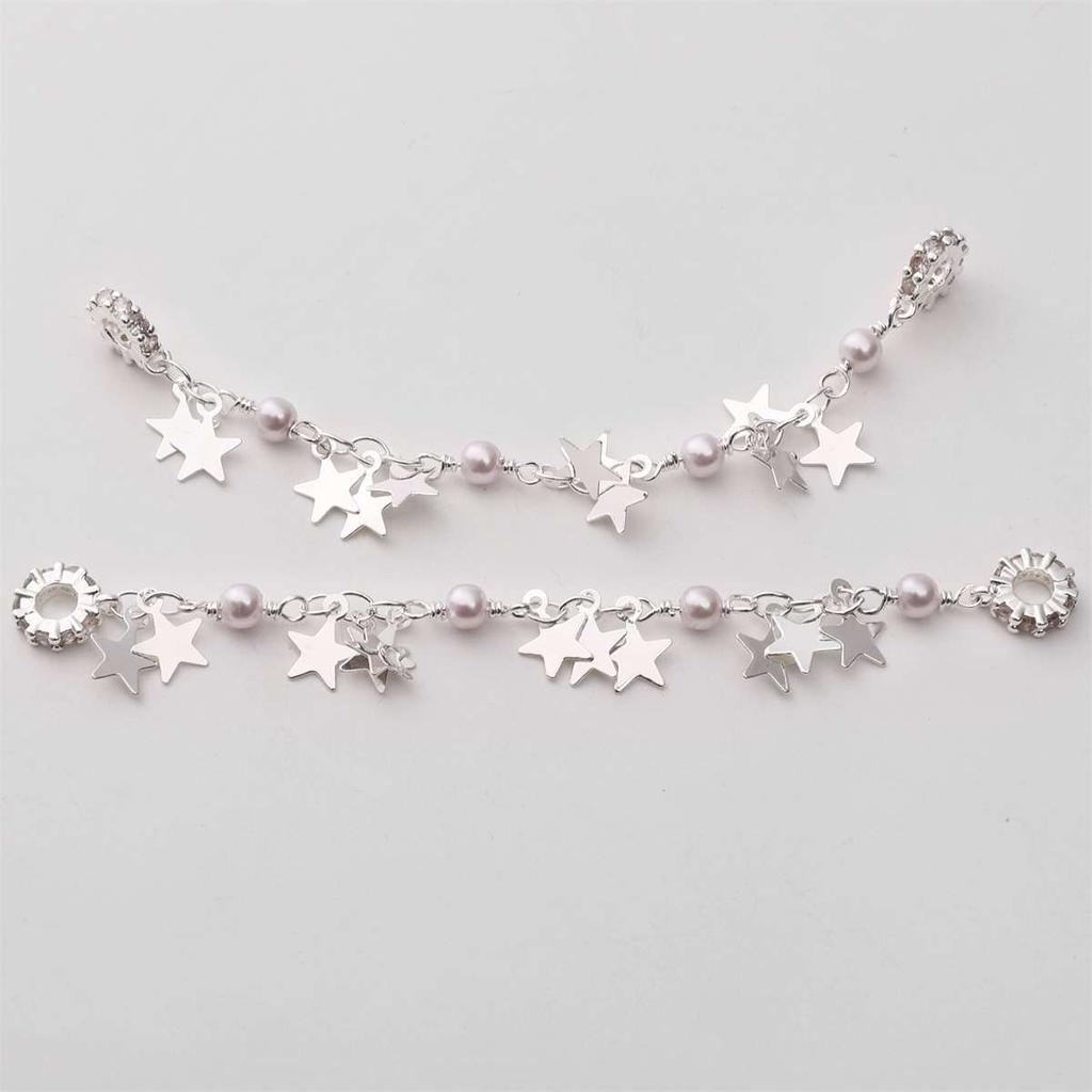 1pc 8-9cm Bracelet Safety Chain High Color Retention Gold Plating Safety Chain Tassel Pendant Chain Accessories DIY Handmade