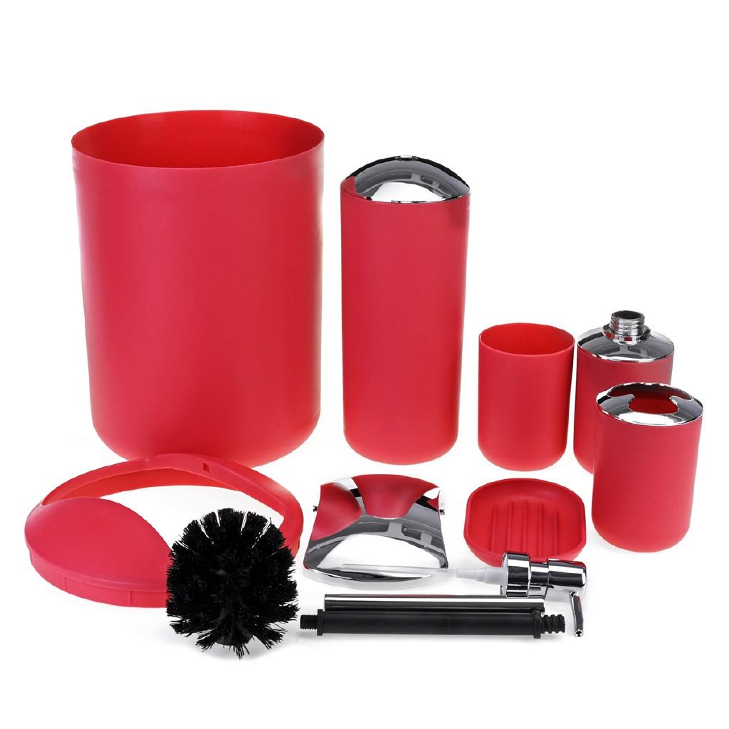 6 In 1  Bathroom Wash Set Bathroom Plating Six Sets of Soap Dispenser/Toothbrush Holder/Glass/Soap Box Bathroom Supplies