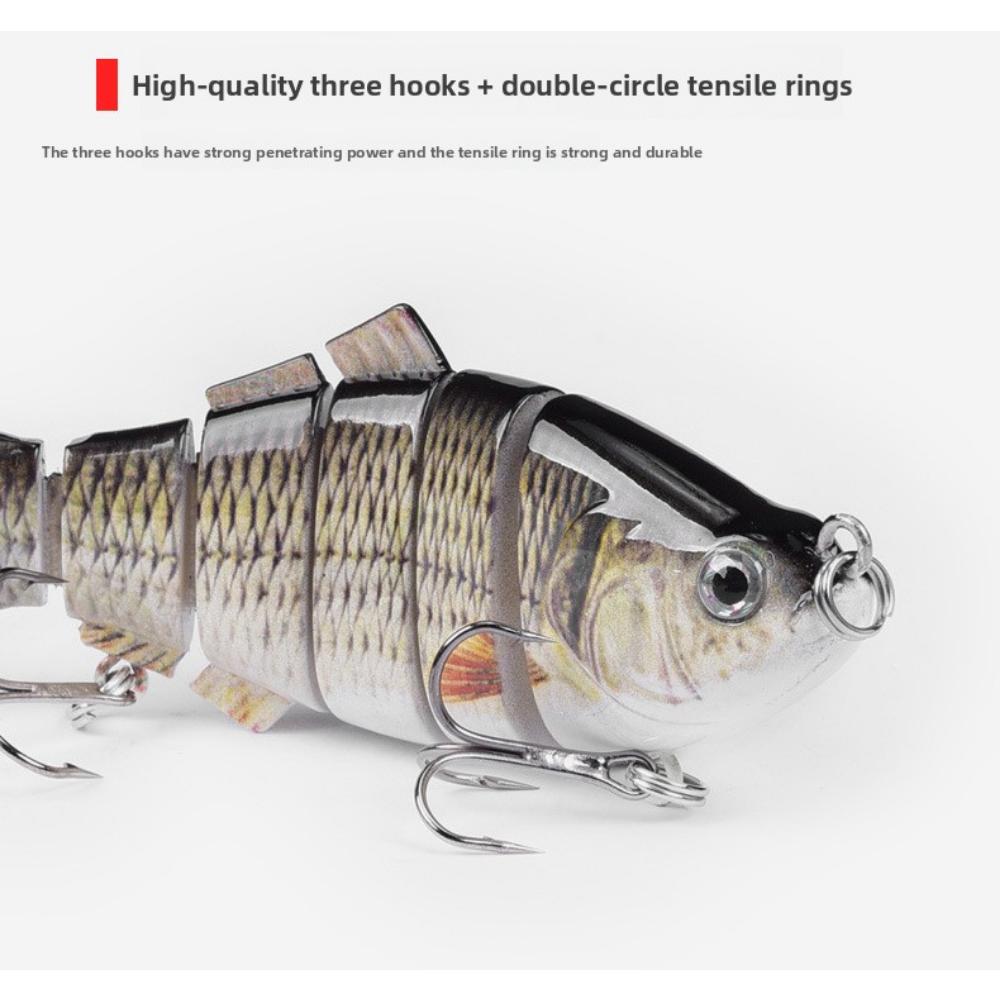 Simulierter mehrteiliger Fisch 7cm-6 Abschnitte Luya-Köder, Hardbait und Kunstköder