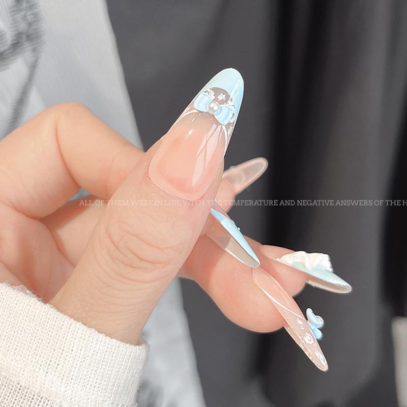 5 Stück 3D Schleifen Krawatte Nagelkunst Charms, Luxus 3D Legierung Schleifen Strasssteine, Nageldekoration Zubehör