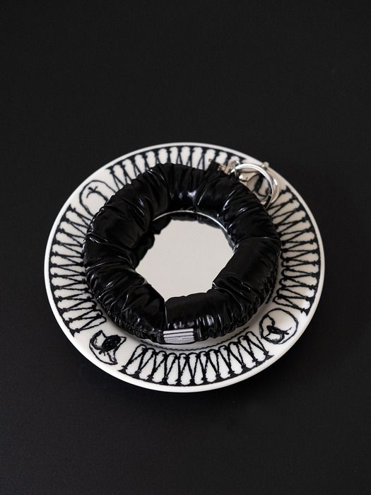 DOKIDOKI egg tart key ring _ 2color Silver