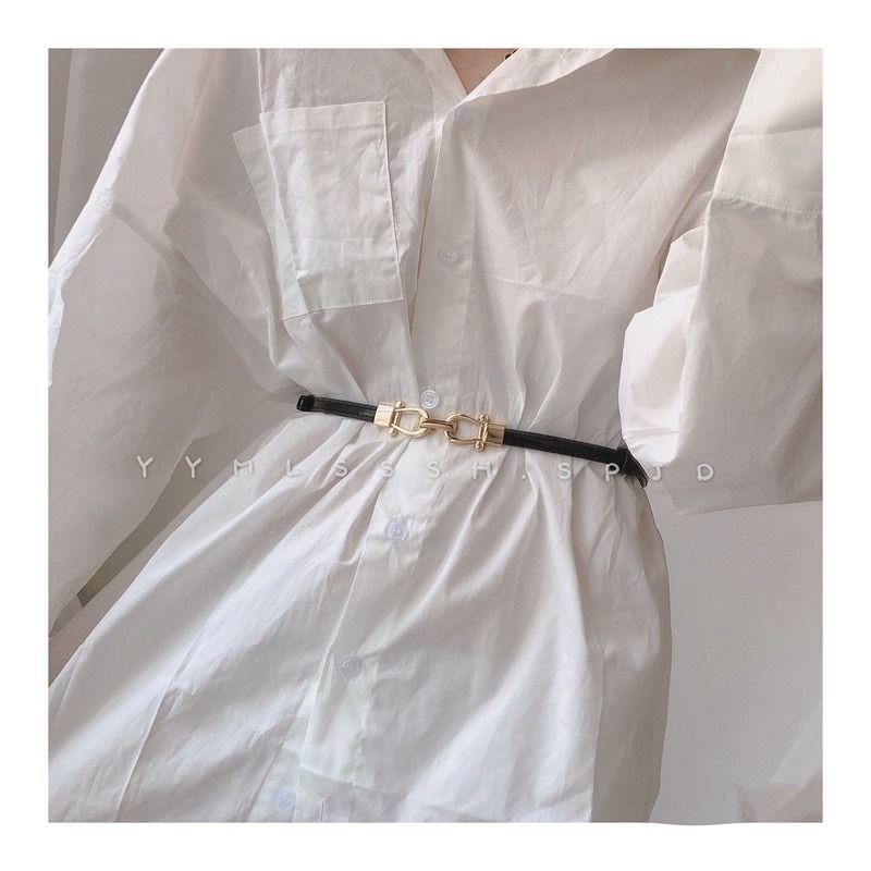 Fashionable Womens Minimalist Waist Belt Stylish Ins Inspired Design For Dresses Coats And