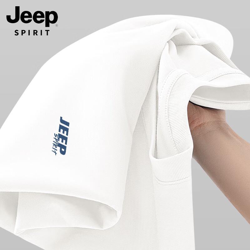 JEEP SPIRIT Men s Pure Cotton Round Neck Short Sleeve T-Shirt 2XL