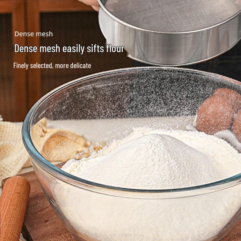 60 Maschen Edelstahl Verdicktes Mehlsieb Set