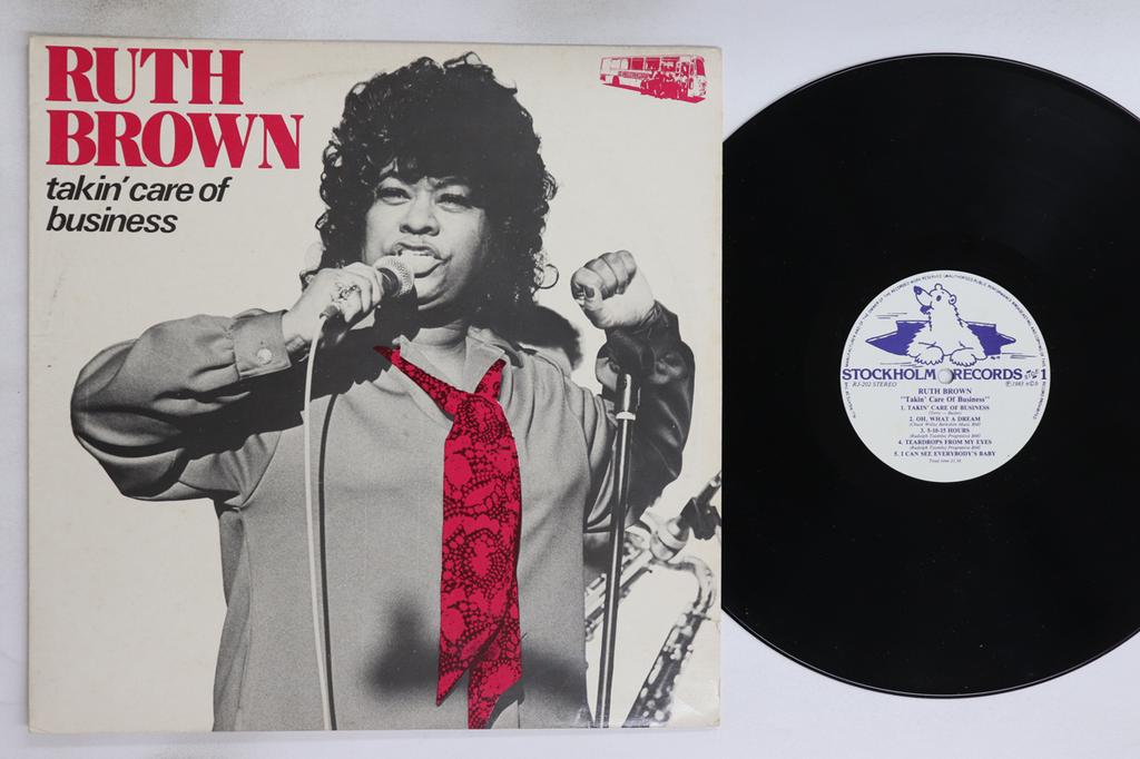 LP Record RUTH BROWN  Takin Care Of Business RJ202 STOCKHOLM 1983 Sweden SoulFunk Used