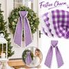 Christmas Plaid Lace Ribbon for Wreath Making Holiday Party Venue Decoration