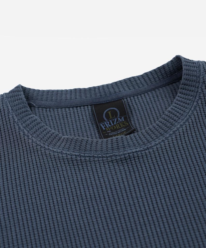 FRIZMWORKS Pigment Dyeing Waffle Pocket Tee _ Blue