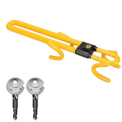 Steering Wheel Lock, Steering Lock, Relay Attack, Anti-Theft, Adjustable Size, Durable (Yellow)