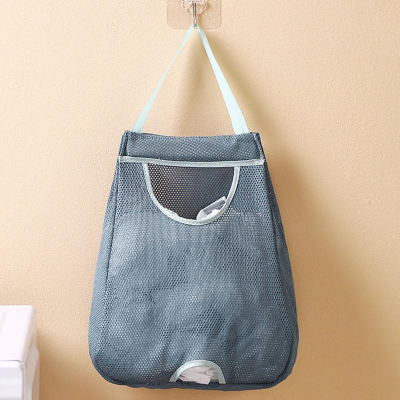 Kitchen Garbage Bag Storage Plastic Shopping Bag Storage Box Organizer Wall Mounted Pull-out Sorting Box Collection Storage Bag