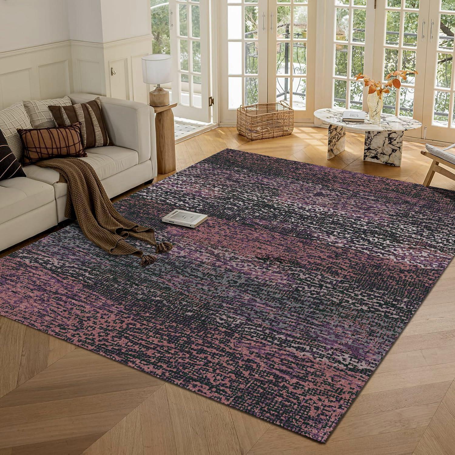 Premium Light Luxury Carpet Living Room Coffee Table Mat Bedroom Bedside Rug Non-slip Thickened Carpet Warmth 40X60CM(1.3X2FT