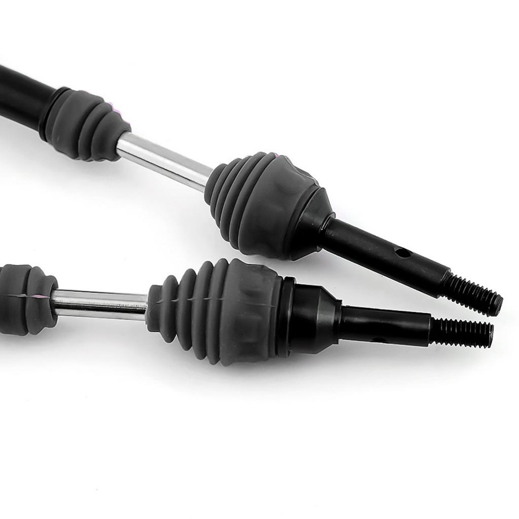 4 Pcs Rr Drive Shaft Steel Driveshaft CVD Replacement for Slash Rustler Hoss VXL 4X4 1/10 Remote control Car