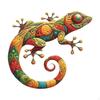 Animal Statues Metal Gecko Decor Gift for Home And Garden